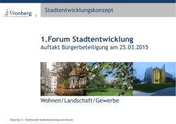 Einf&uuml;hrender Vortrag - Stadt Kronberg im Taunus