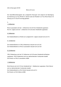 Änderungsbeschluss 5 - Landgericht Neuruppin