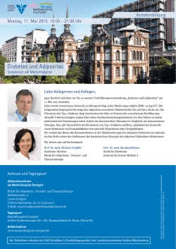 Diabetes und Adipositas - Marienhospital Stuttgart