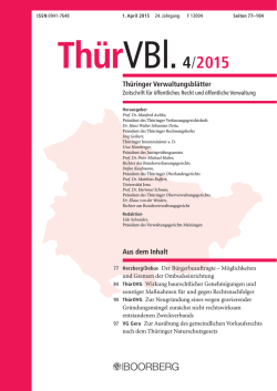 Inhaltsverzeichnis Heft 4/2015