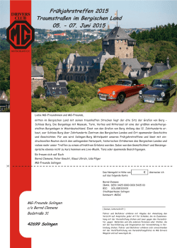 Frühjahrstreffen 2015