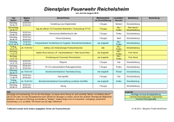 Dienstplan Feuerwehr Reichelsheim (pdf-Datei