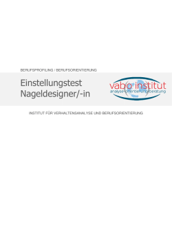 Einstellungstest Nageldesignerin