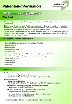 Glutenunvertr&auml;glichkeit - was tun?