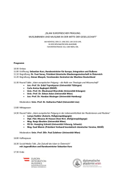 islam europ&auml;ischer pr&auml;gung. musliminnen und muslime in der mitte
