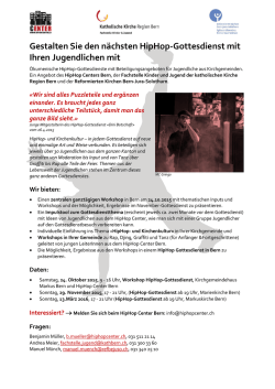 Jugendworkshop für Kirchgemeinden und