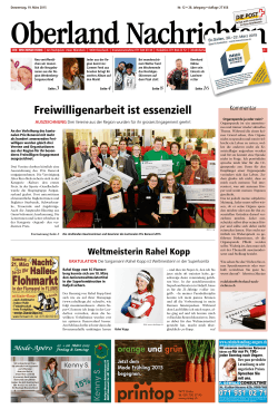 Freiwilligenarbeit ist essenziell