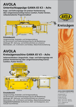 GAMA 65 V3 - AVOLA Maschinenfabrik