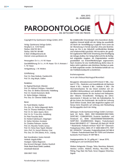 Imprint - Parodontologie