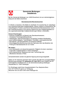 in im Standesamt - in der Gemeinde Mutlangen