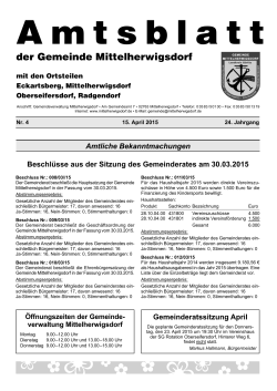 Amtsblatt April - Mittelherwigsdorf