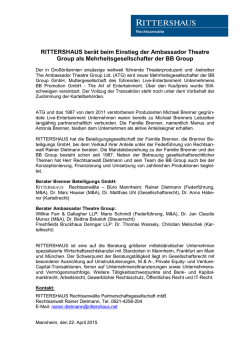 Pressemitteilung BB Group