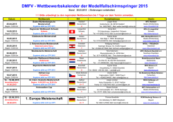 Wettbewerbskalender 2015 - DMFV