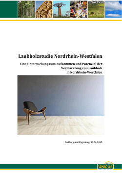 Laubholzstudie Nordrhein-Westfalen