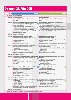 Dienstag, 24. M&auml;rz 2015