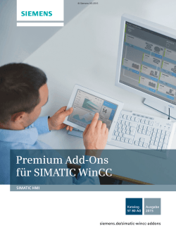 Premium Add-ons für SIMATIC WinCC