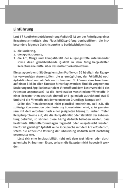 Probekapitel - Deutscher Apotheker Verlag