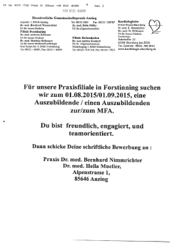Du bist freundlich, engagiert, und