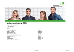 Jahresrechnung 2014 - zB. Zentrum Bildung