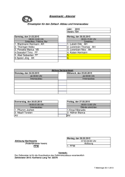 der Arbeitsliste