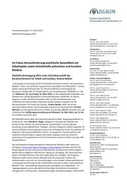 Im Fokus Herausforderung psychische Gesundheit am