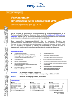 Information und Anmeldung - LSWB