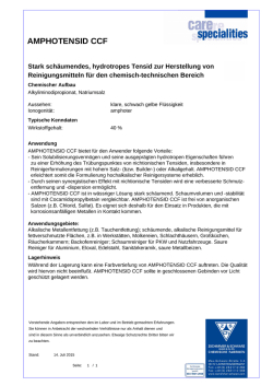 AMPHOTENSID CCF - Zschimmer & Schwarz
