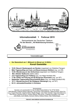 Informationsblatt 1/2015 - Telekom