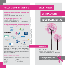 Informationstag Brustzentren
