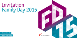 Invitation Family Day 2015 - High