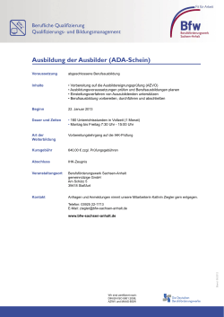 ADA-Schein - Berufsförderungswerk Sachsen