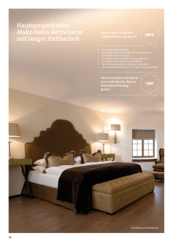 Hautsympathische Mako-Satin-Bettw&auml;sche mit langer Haltbarkeit