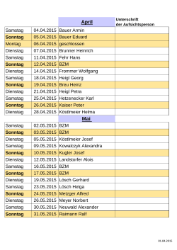 Sonntag - HSG Regensburg