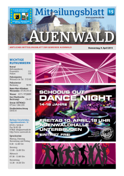 KW 15 vom 9.4.2015 - Gemeinde Auenwald
