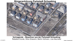 Bürgeranhörung Parkstadt Schwabing - 21.