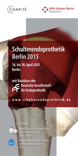 Programm Schulterendoprothetik Berlin 2015