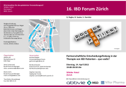 16. IBD Forum Zürich