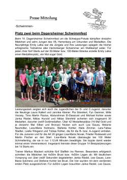 Bericht Dagersheim 2015