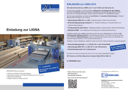 Einladung zur LIGNA - Homag Group eXtranet