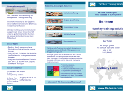 TTS flyer 2.indd - TTS - Turnkey Training Solutions