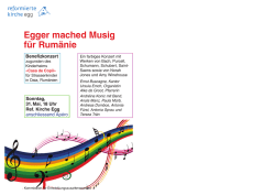 Egger mached Musig f&uuml;r Rum&auml;nie Egger mached Musig f&uuml;r Rum&auml;nie