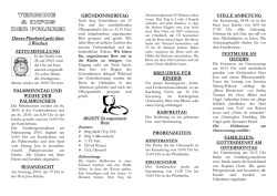Dieser Pfarrbrief geht &uuml;ber 3 Wochen - Herz