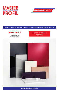 www.master-profil.com ACRYLIC HIGH GLOSS BOARDS