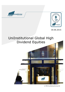 UniInstitutional Global High Dividend Equities