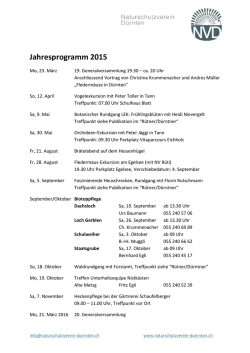 Jahresprogramm 2015 (pdf-file)