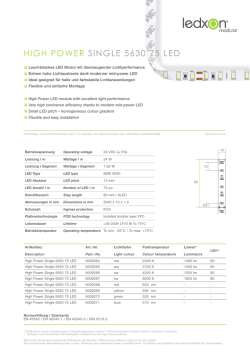 HigH Power Single 5630 75 leD