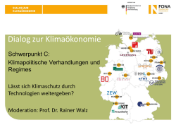 3. forum klimaökonomie