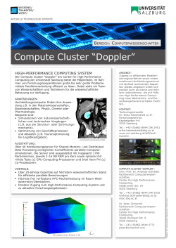 Compute Cluster “Doppler”