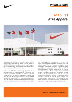 Nike Apparel - Vanderlande