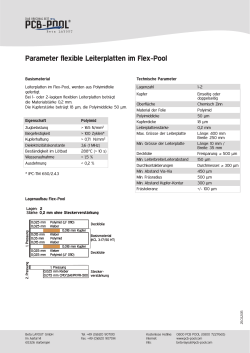 Parameter flexible Leiterplatten im Flex-Pool - The PCB-Pool